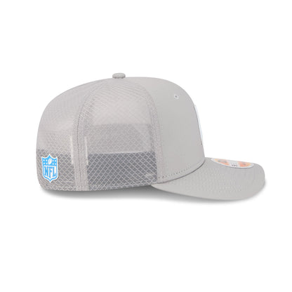 Los Angeles Chargers 2025 Sideline Hot Weather Gray 9SEVENTY Trucker Hat