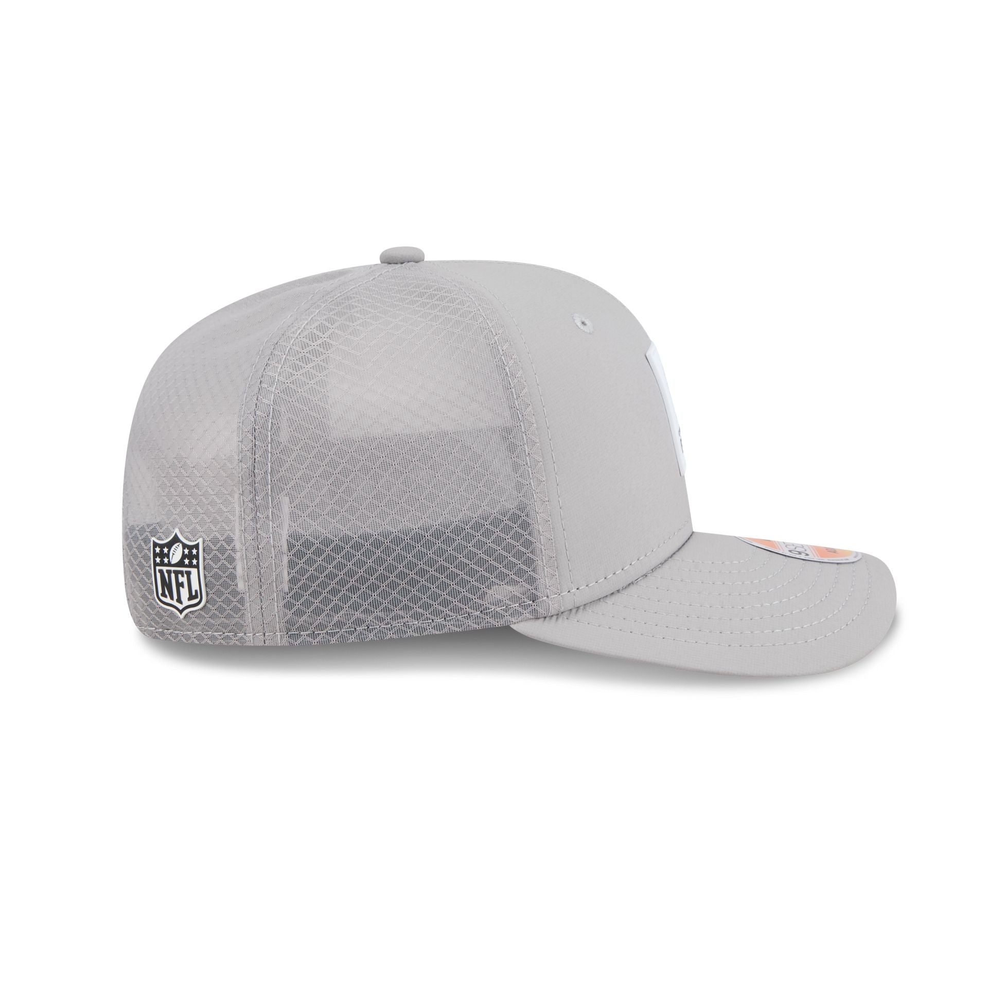 Cincinnati Bengals 2025 Sideline Hot Weather Gray Bengal 9SEVENTY Trucker Hat