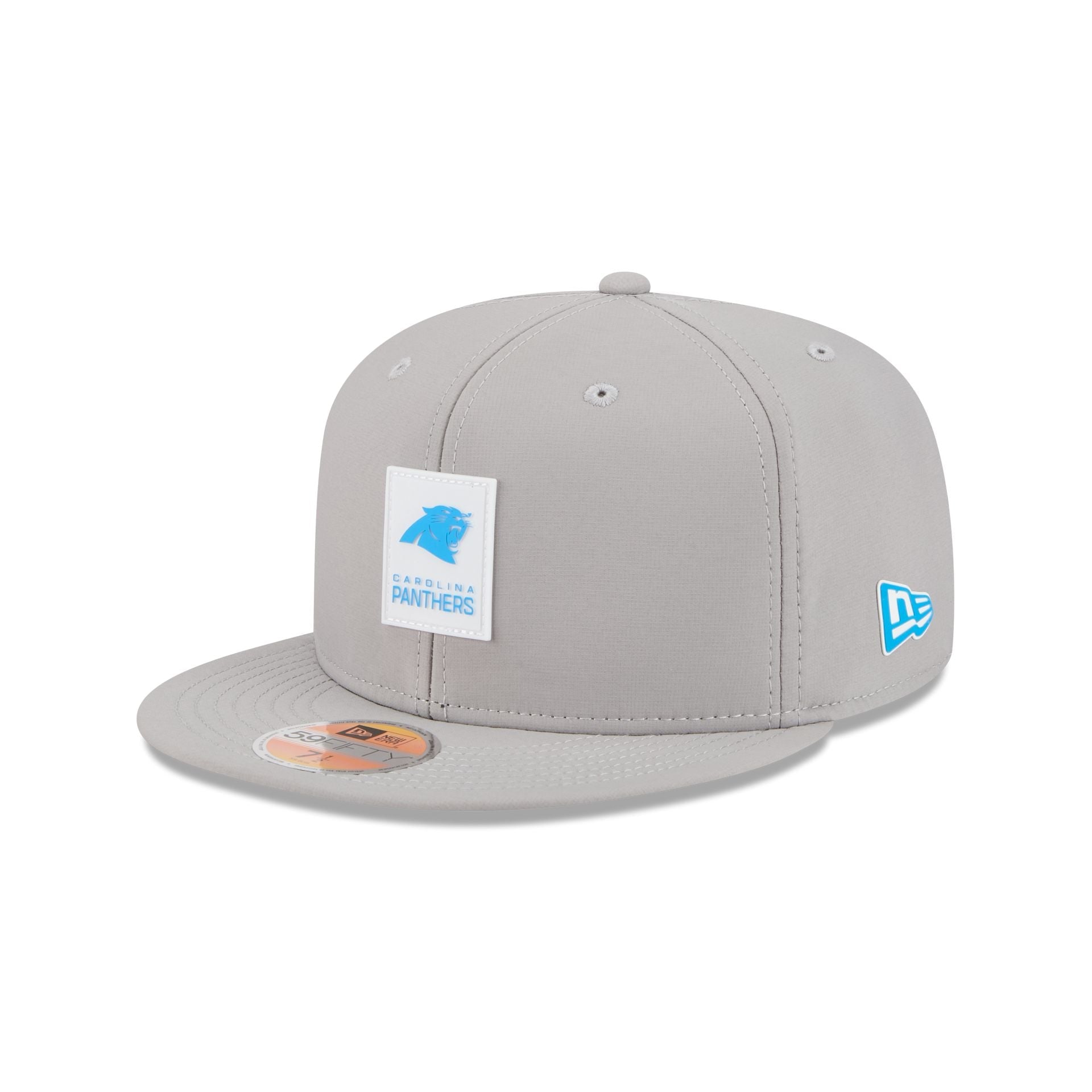 Carolina Panthers 2025 Sideline Hot Weather Gray 59FIFTY Fitted Hat