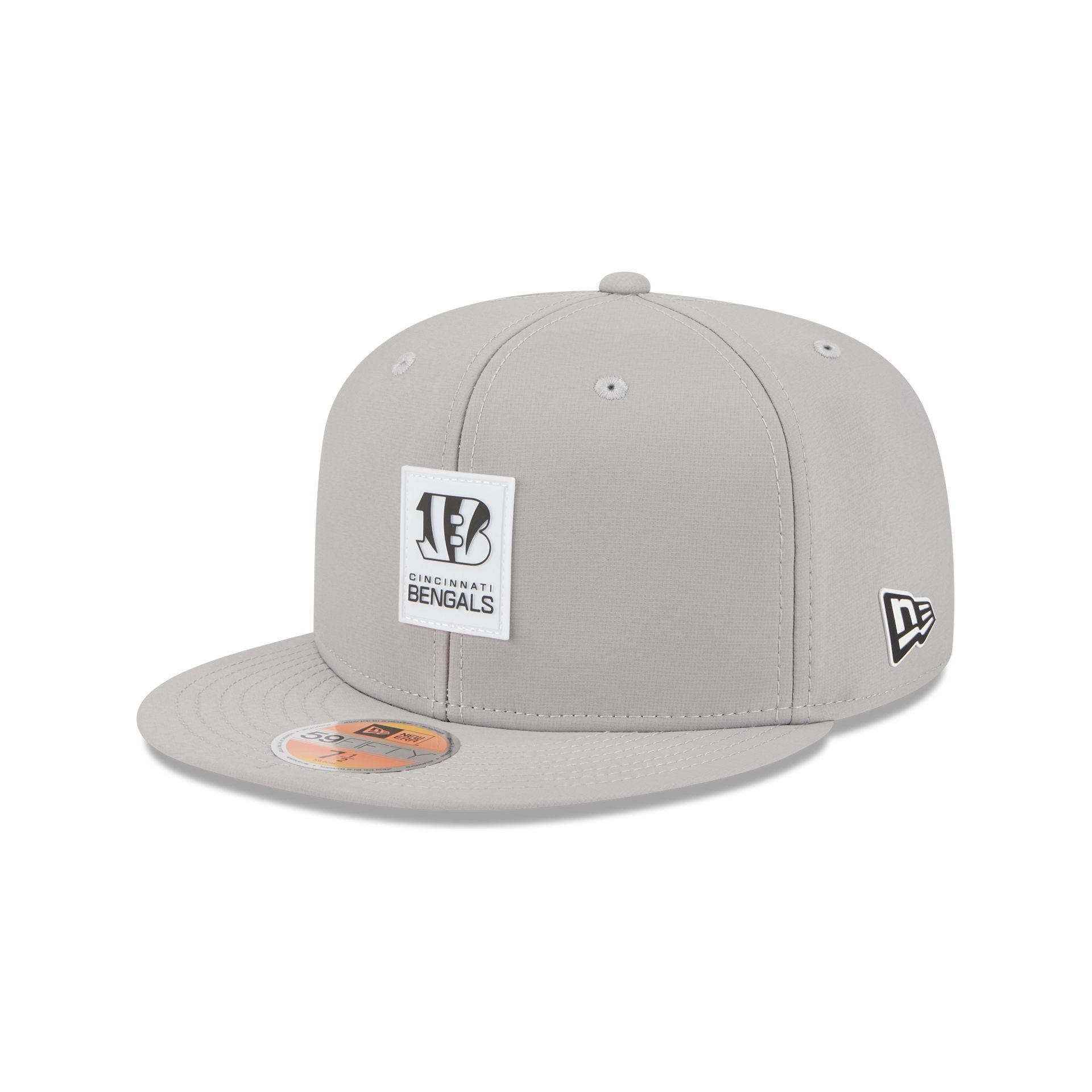 Cincinnati Bengals 2025 Sideline Hot Weather Gray 59FIFTY Fitted Hat