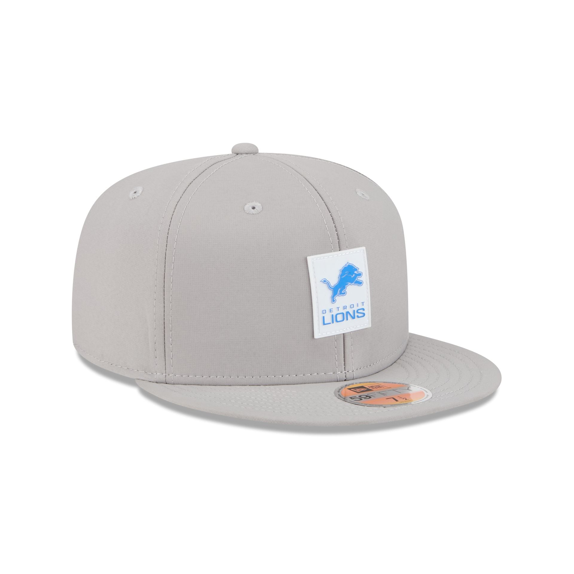Detroit Lions 2025 Sideline Hot Weather Gray 59FIFTY Fitted Hat