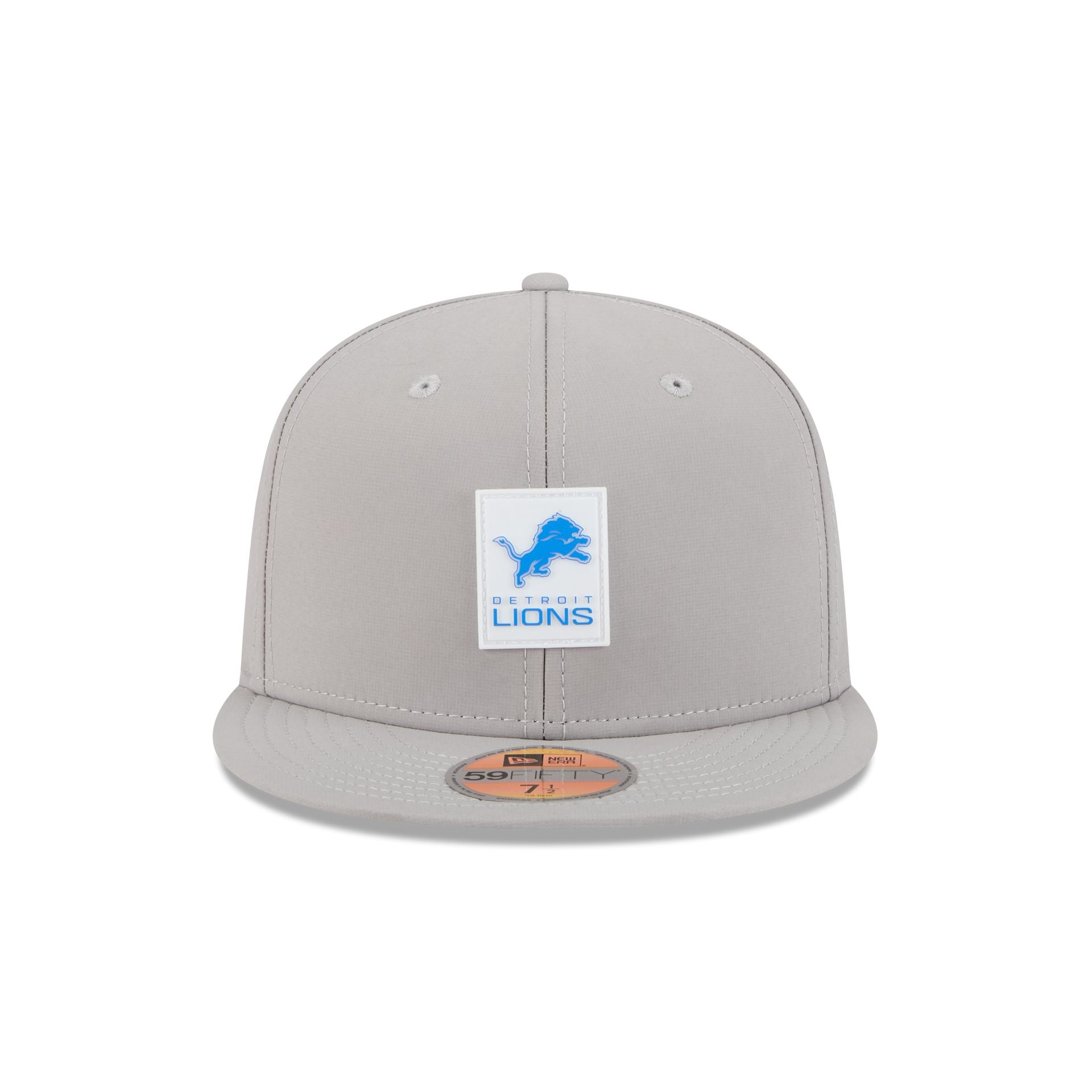 Detroit Lions 2025 Sideline Hot Weather Gray 59FIFTY Fitted Hat