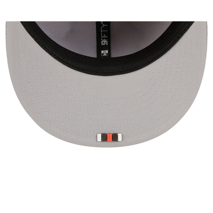 Cleveland Browns 2025 Sideline Hot Weather Gray 59FIFTY Fitted Hat