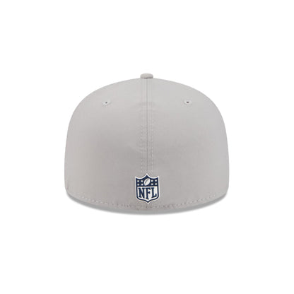 New England Patriots 2025 Sideline Hot Weather Gray 59FIFTY Fitted Hat