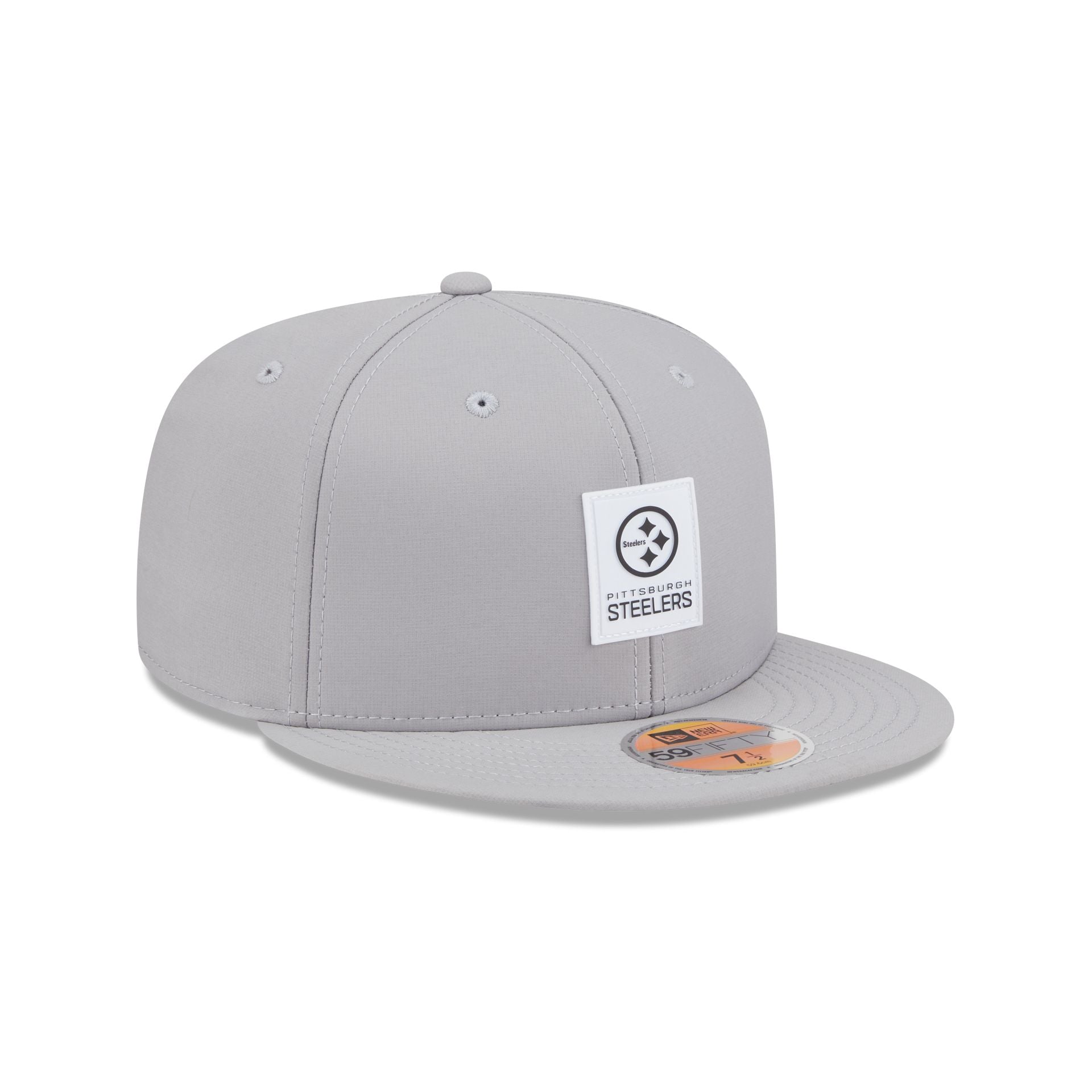 Pittsburgh Steelers 2025 Sideline Hot Weather Gray 59FIFTY Fitted Hat