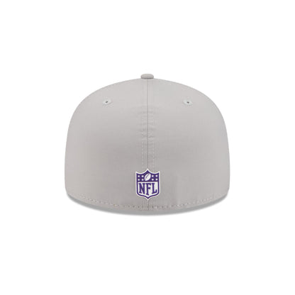 Minnesota Vikings 2025 Sideline Hot Weather Gray 59FIFTY Fitted Hat