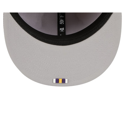 Minnesota Vikings 2025 Sideline Hot Weather Gray 59FIFTY Fitted Hat