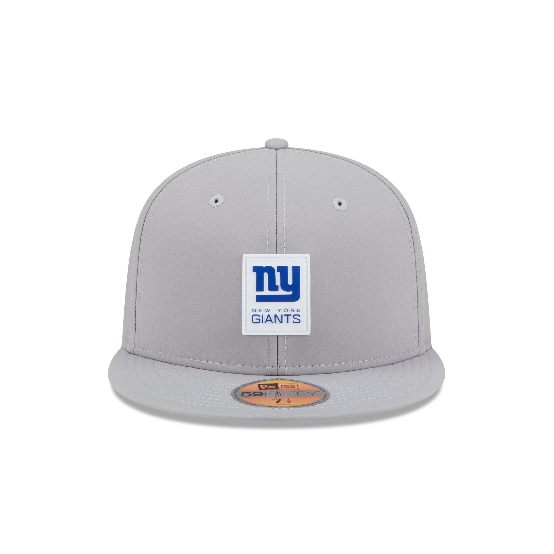 New York Giants 2025 Sideline Hot Weather Gray 59FIFTY Fitted Hat