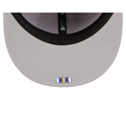 Los Angeles Rams 2025 Sideline Hot Weather Gray 59FIFTY Fitted Hat