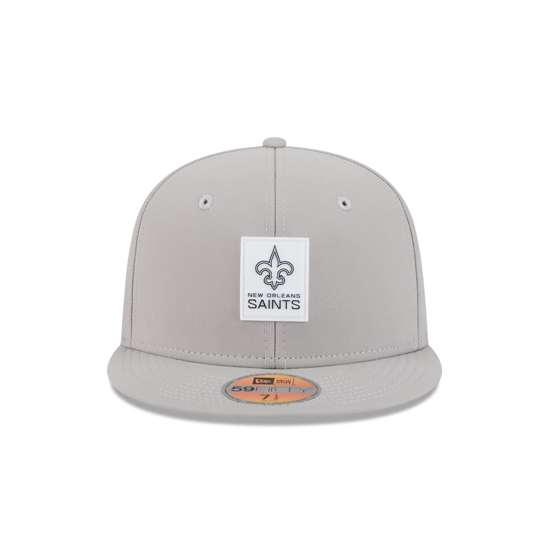 New Orleans Saints 2025 Sideline Hot Weather Gray 59FIFTY Fitted Hat