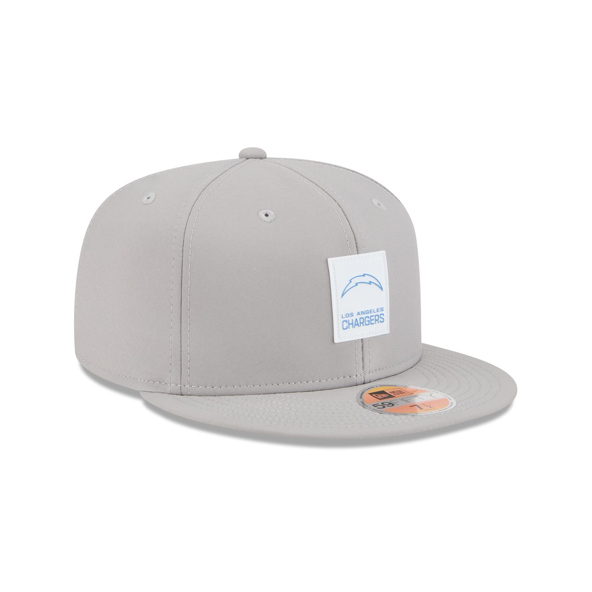 Los Angeles Chargers 2025 Sideline Hot Weather Gray 59FIFTY Fitted Hat
