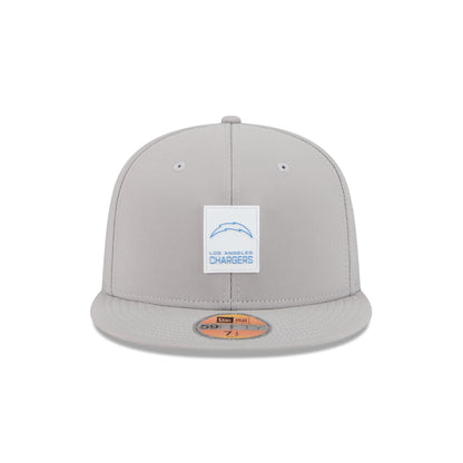 Los Angeles Chargers 2025 Sideline Hot Weather Gray 59FIFTY Fitted Hat