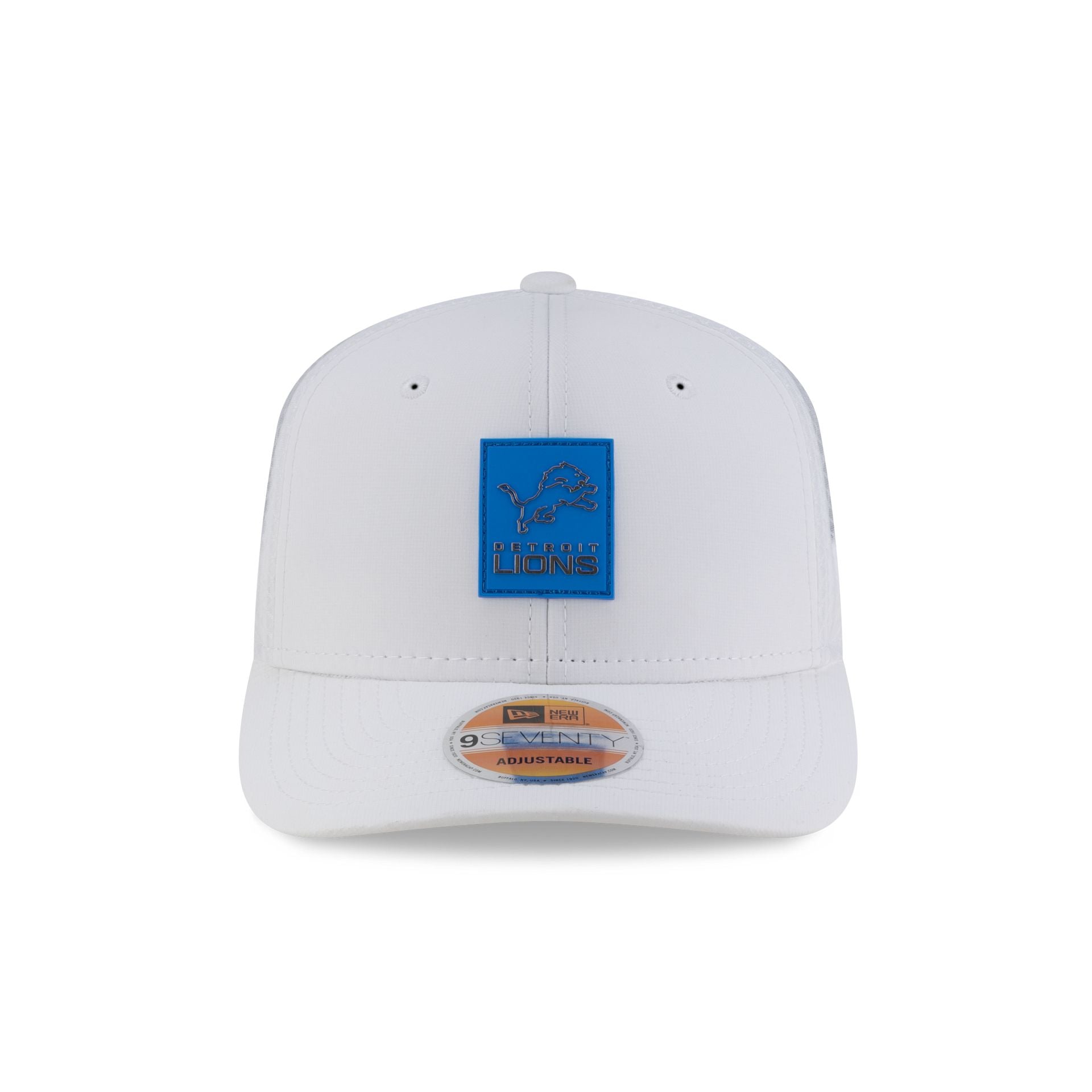 Detroit Lions 2025 Sideline Hot Weather White 9SEVENTY Trucker Hat