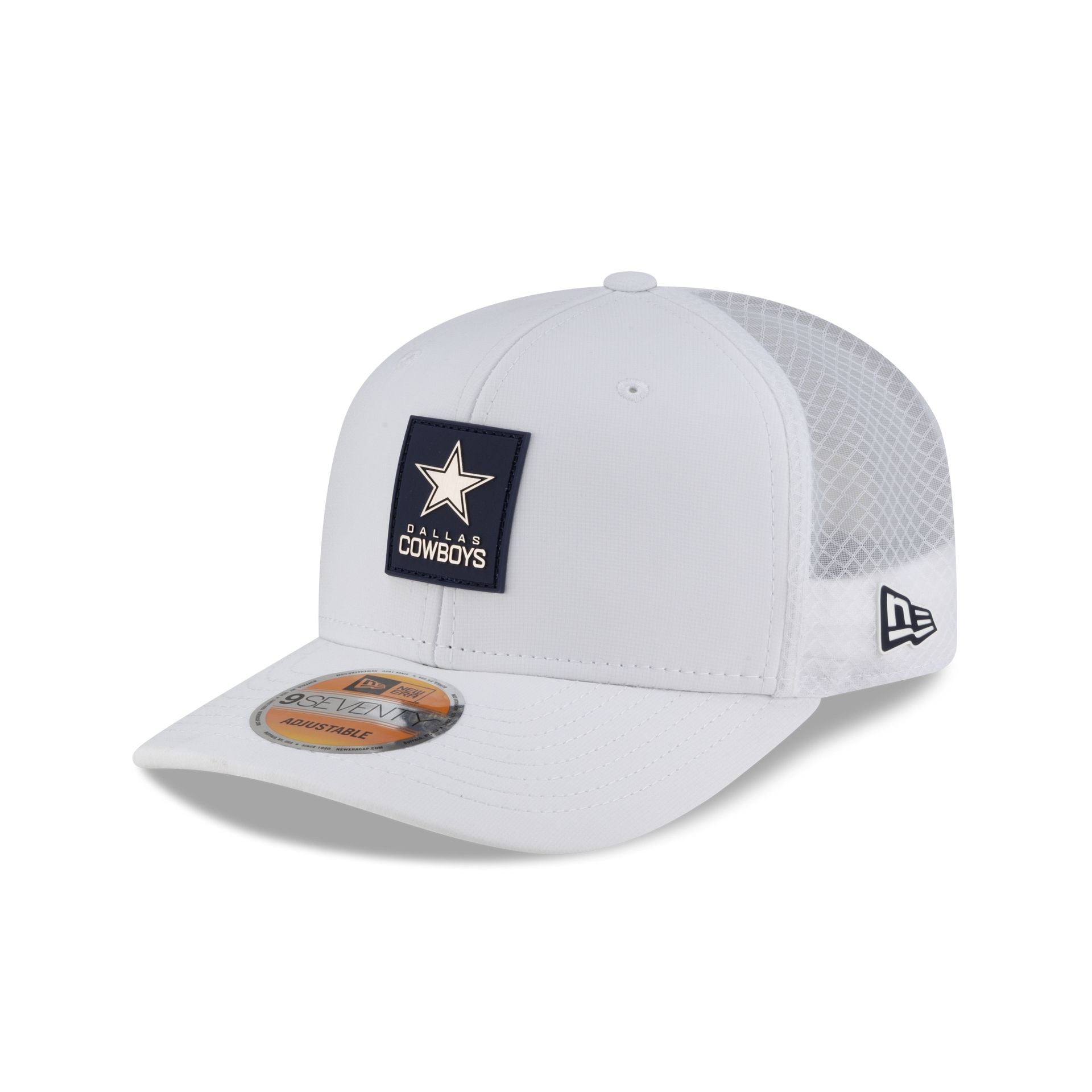 Dallas Cowboys 2025 Sideline Hot Weather White 9SEVENTY Trucker Hat