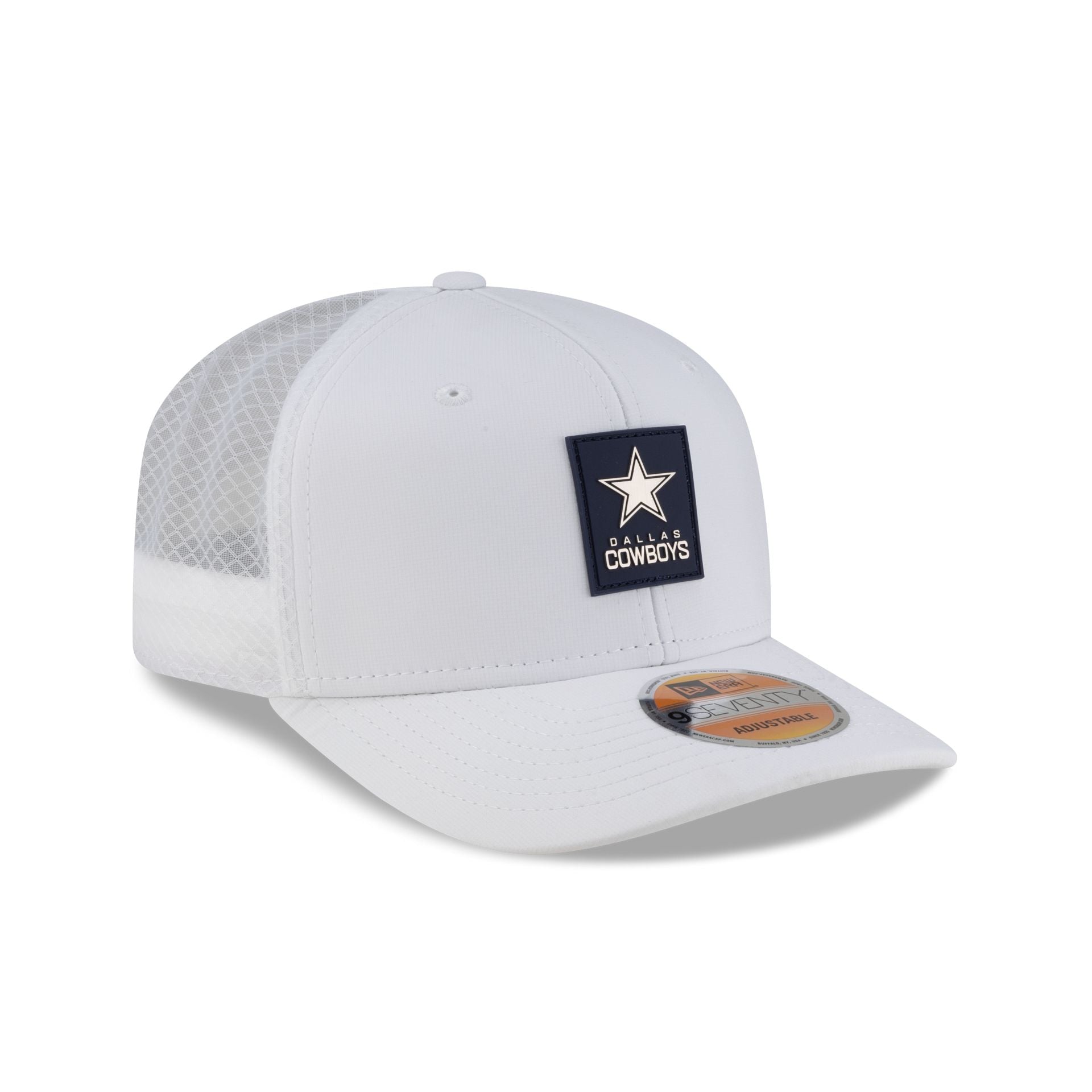 Dallas Cowboys 2025 Sideline Hot Weather White 9SEVENTY Trucker Hat