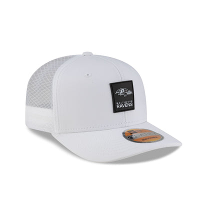 Baltimore Ravens 2025 Sideline Hot Weather White 9SEVENTY Trucker Hat
