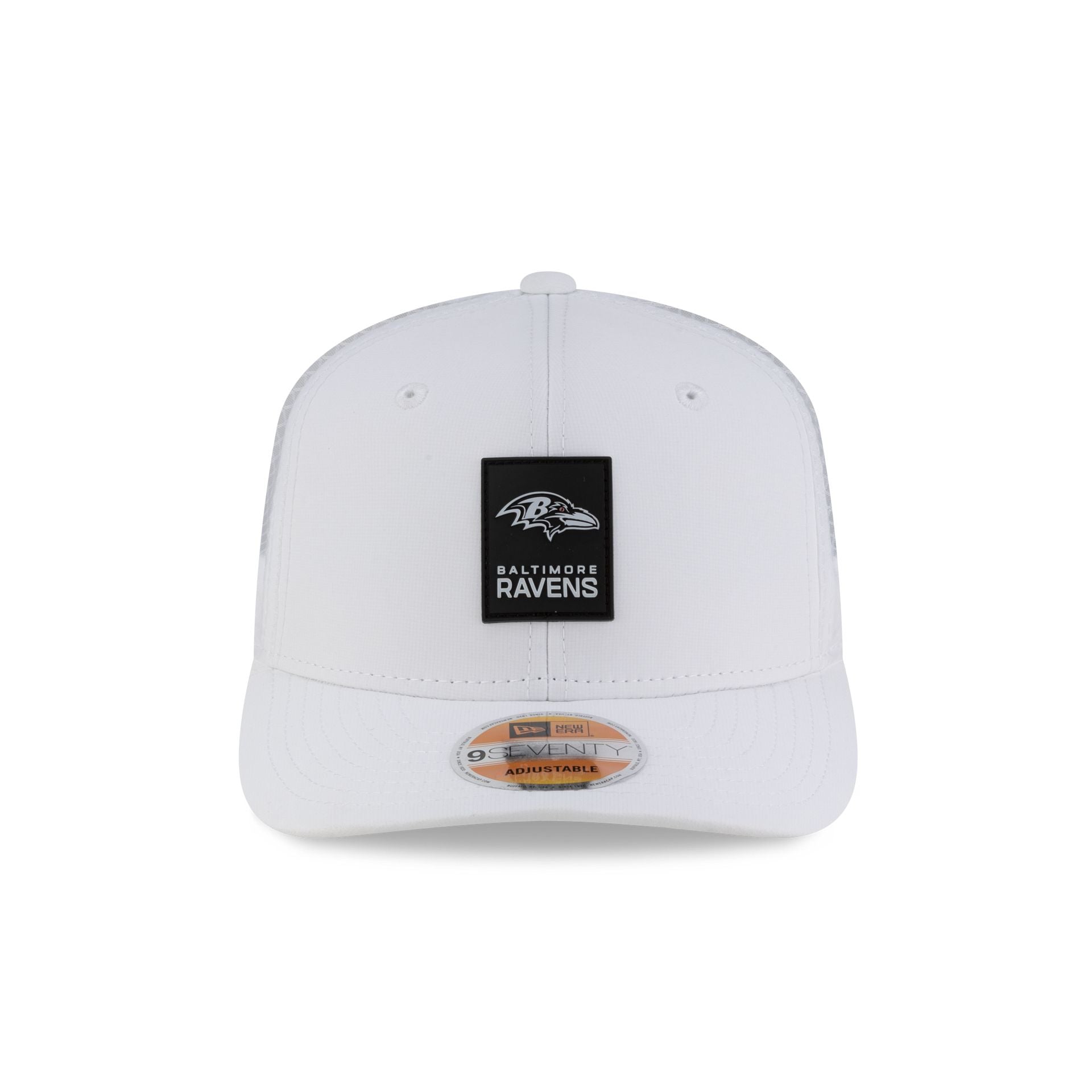 Baltimore Ravens 2025 Sideline Hot Weather White 9SEVENTY Trucker Hat
