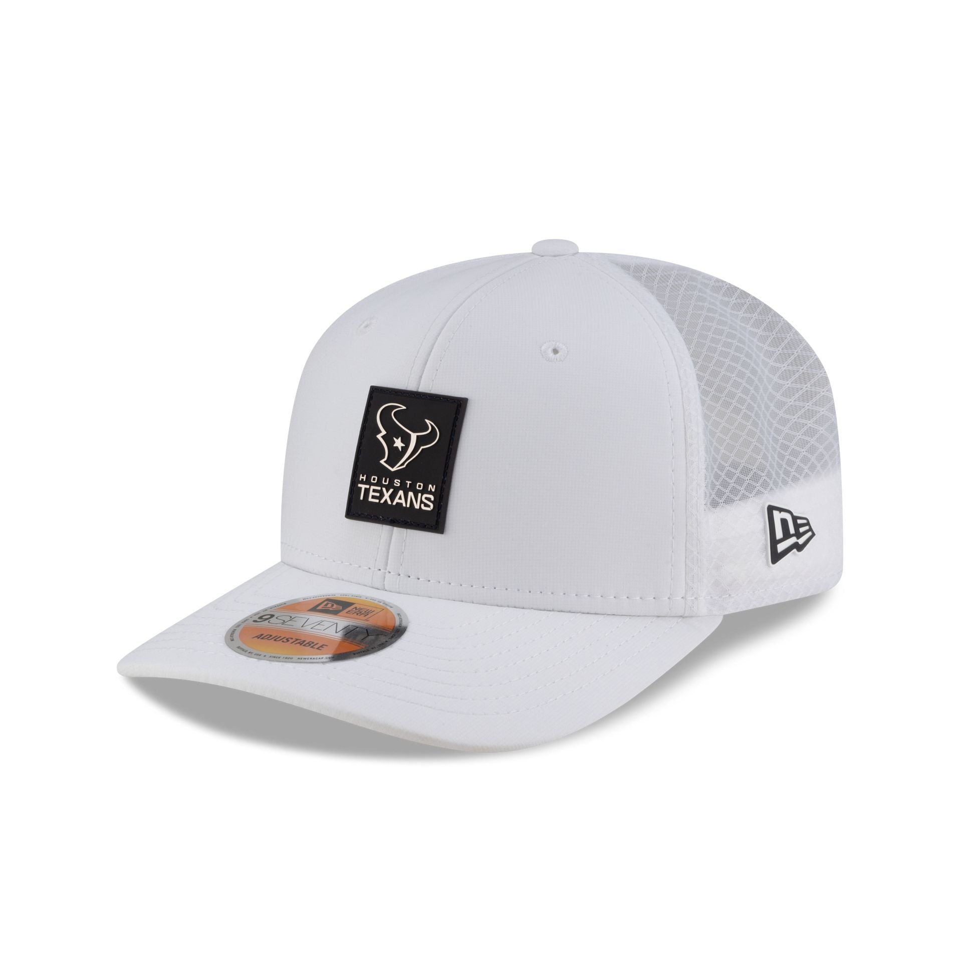 Houston Texans 2025 Sideline Hot Weather White 9SEVENTY Trucker Hat