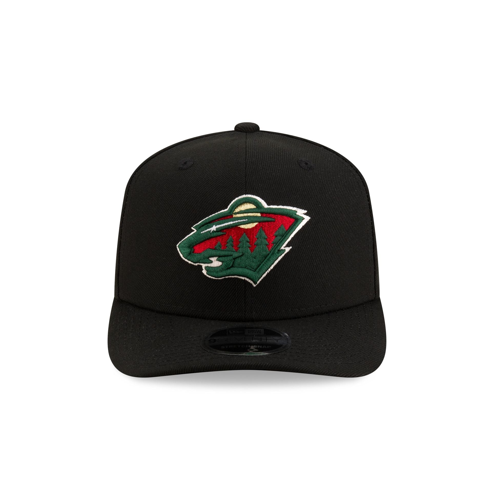 Minnesota Wild Black 9SEVENTY Stretch-Snap Hat